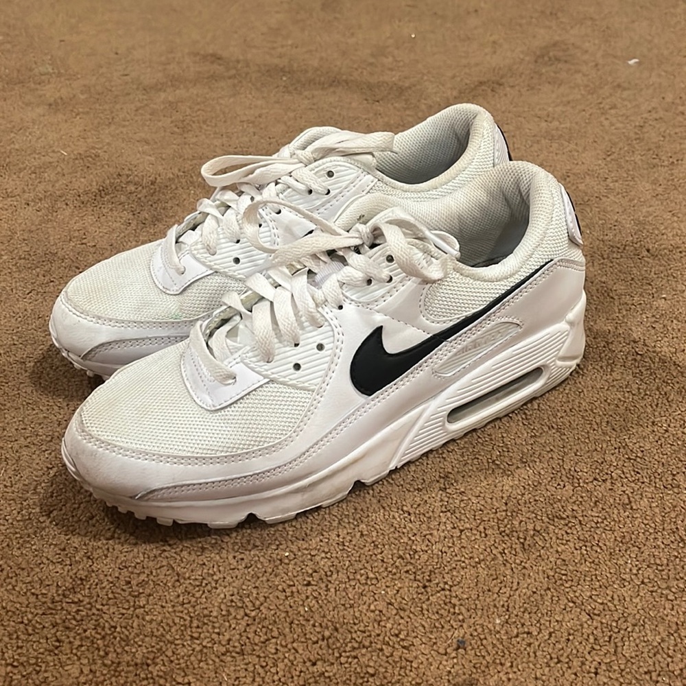 Nike Women’s White Sneakers with Black Swoosh